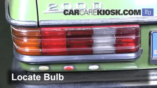 1983 Mercedes-Benz 200D 2.0L 4 Cyl. Diesel Luces Luz de freno (reemplazar foco)